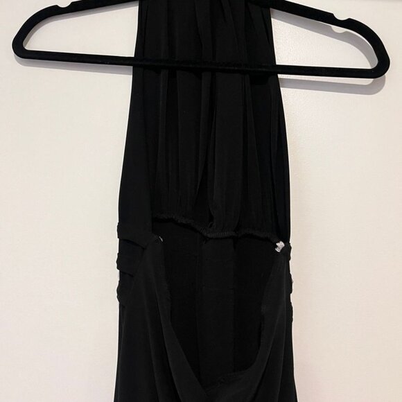 Vintage Codigo Black Halter Midi Dress - Picture 4 of 6
